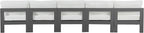 Nizuc - Outdoor Patio 5 Seat Modular Armless Sofa With Gray Frame