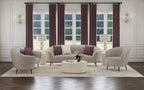 Ellorie - Upholstered Curved Sofa Set