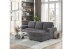 U2660 - L Shape Sectional Without Pull Out Sofa Bed - Gray