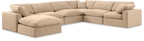 Comfy - 7 Piece Velvet Modular Sectional With Chaise