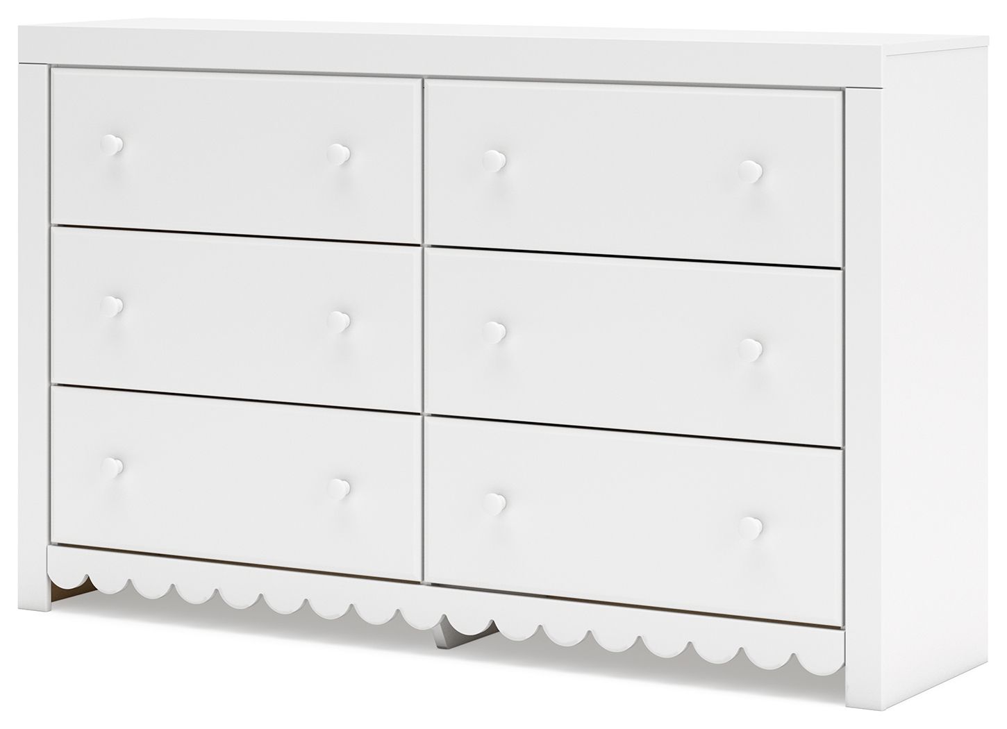 Mollviney - Six Drawer Dresser - White