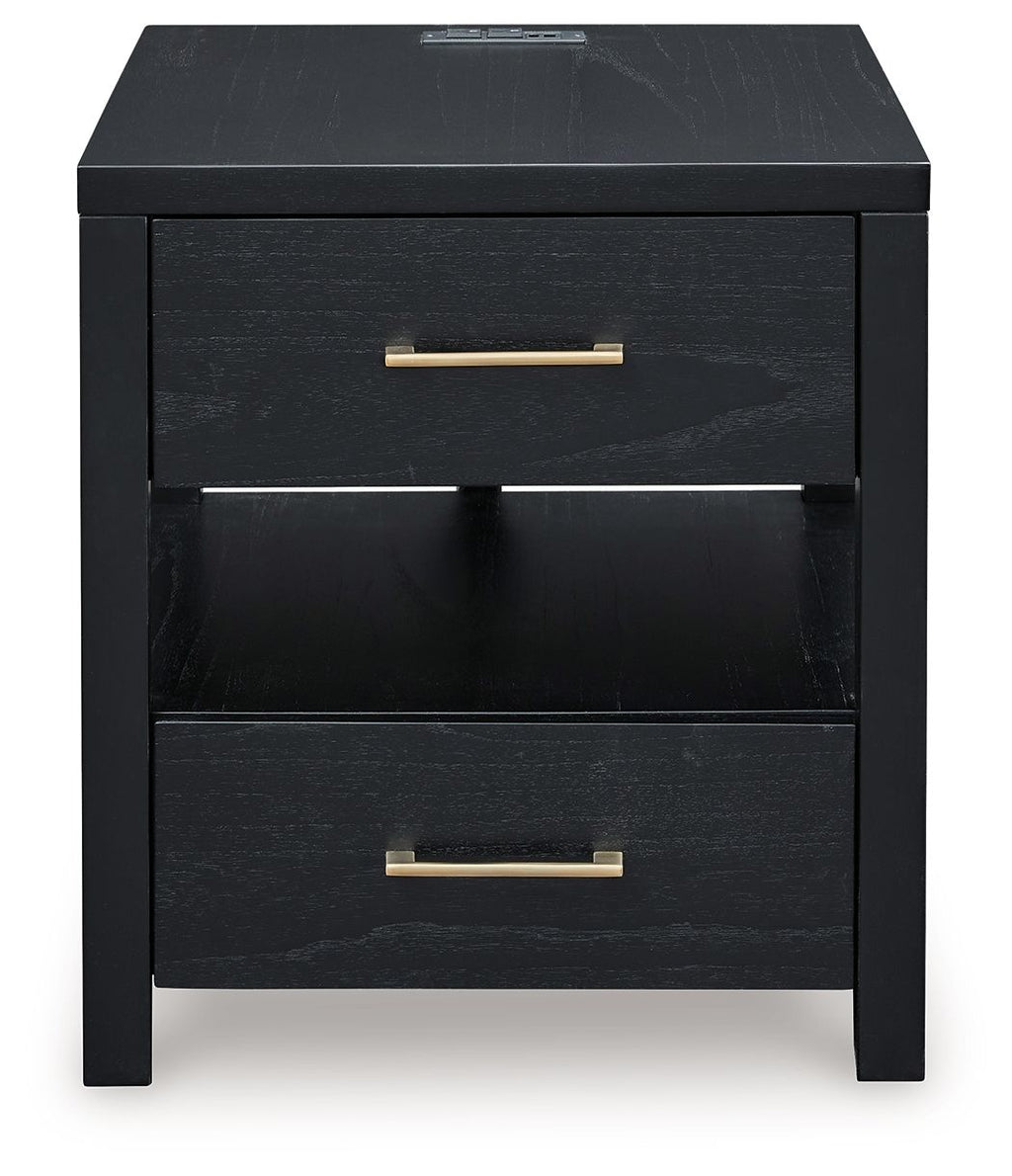 Winbardi - Rectangular End Table - Black