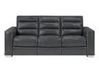 Ylime - Power Reclining Sofa With Bookcase LED - Charcoal