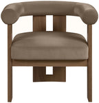 Arienzo - Performance Fabric Upholstered Accent Chair - Walnut Base