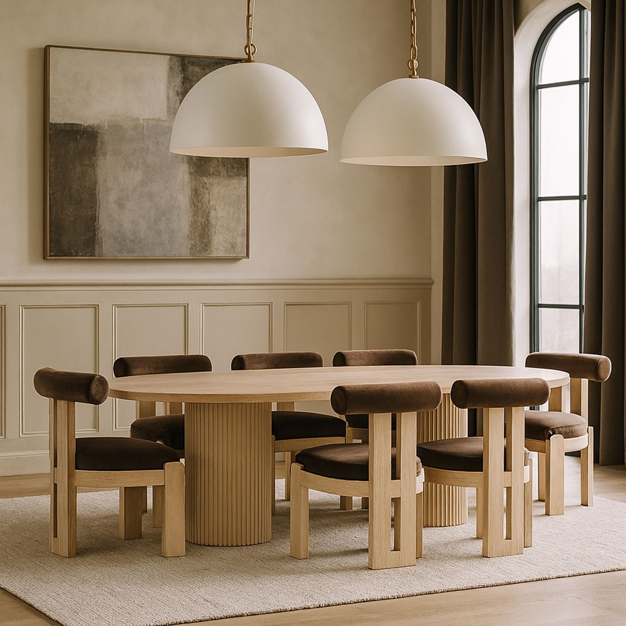 Arienzo - Performance Fabric Upholstered Dining Chair (Set of 2) - Natural Base