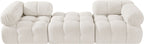 Ames - 3 Piece Boucle Modular Sofa With 1 Backless Seat