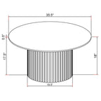 Rowena - Round Sintered Stone Table