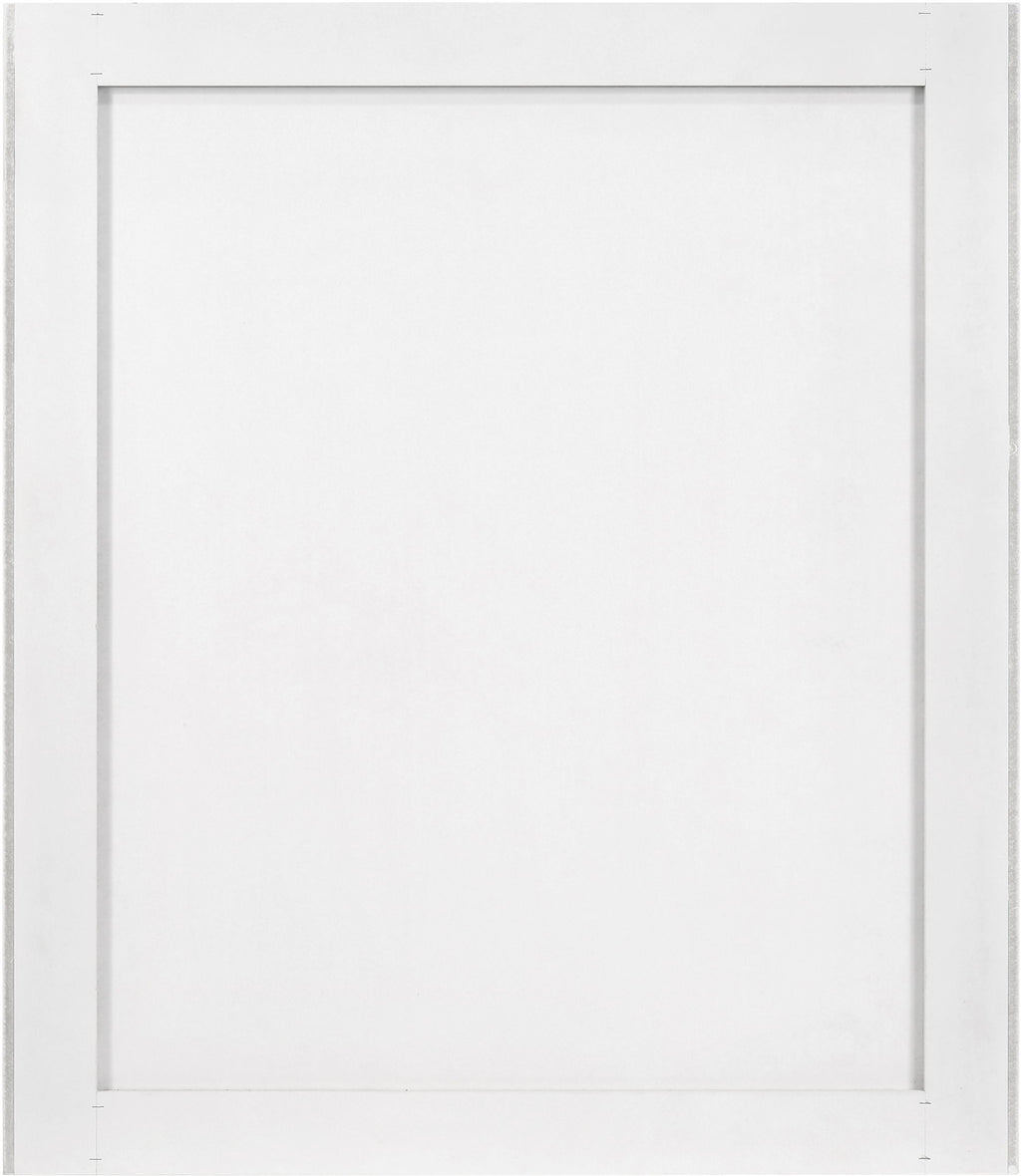 Modernist - Mirror With Stainless Steel Base - White