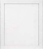 Modernist - Mirror With Stainless Steel Base - White