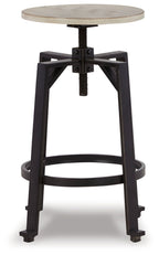 Karisslyn - Swivel Stool (Set of 2) - Whitewash / Black