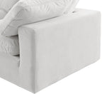 Comfy - 4 Piece Velvet Modular Armless Sectional