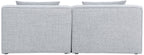 Cube - Linen Modular 2 Seat Armless Sofa