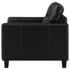 Scotland - Faux Leather Upholstered Track Arm Chair