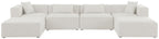 Cube - Linen 6 Piece Modular Double Chaise Sectional