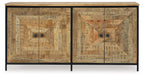 Camney - Accent Cabinet - Brown / Black