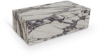 Bolzano - Marble Coffee Table - White / Gray