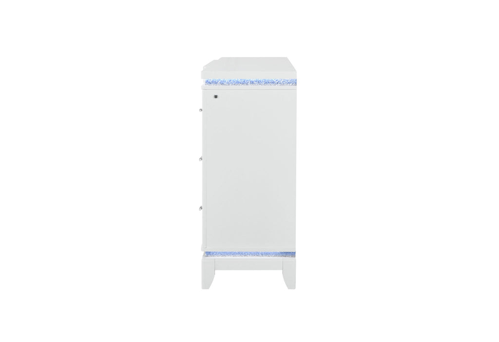 Alina - Dresser With LED - White