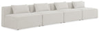Cube - Linen Modular 4 Seat Armless Sofa