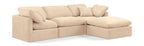 Indulge - Velvet 4 Piece Modular Sectional With Chaise