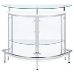 Amarillo - Freestanding Glass Top Home Bar Wine Cabinet