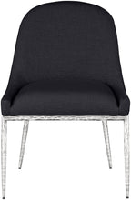 Ferro - Upholstered Dining Side Chair With Brushed Silver Legs
