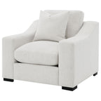 Ashlyn - Fabric Upholstered Track Arm Accent Chair - Sand