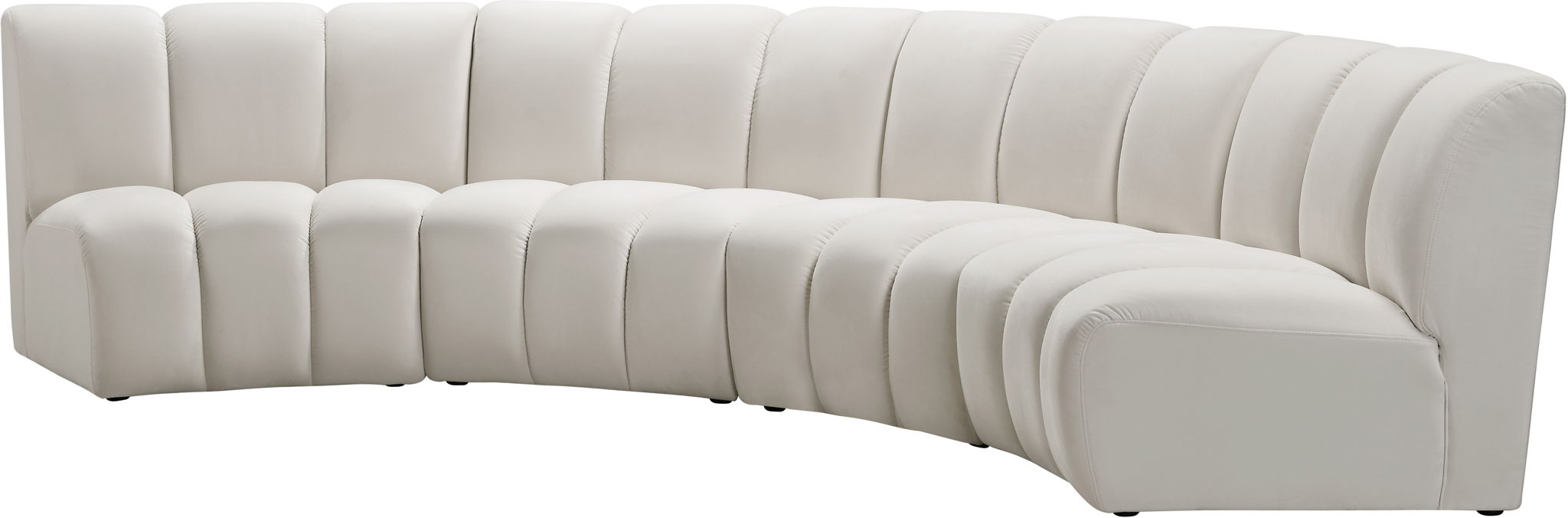 Infinity - 4 Piece Velvet Modular Sectional