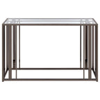 Adri - Glass Top Entryway Sofa Console Table