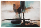 Brunonia - Wall Art - Teal / Orange / Black