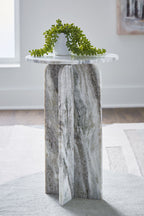 Keithwell - Round Accent Table - Gray