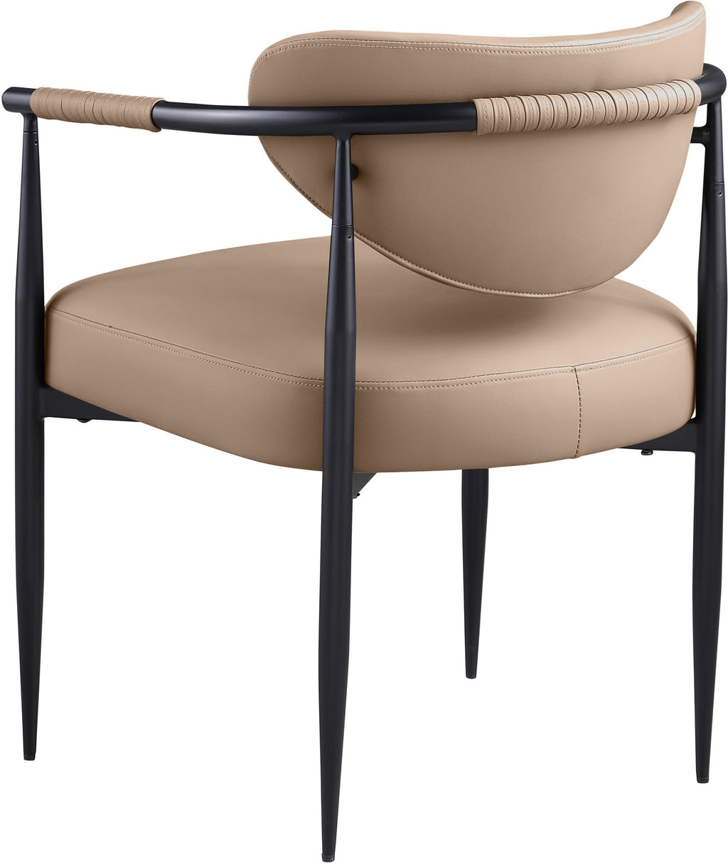 Virella - faux Leather Upholstered Dining Chair (Set of 2) - Black Base