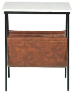 Etanbury - Accent Table - Brown / Black / White