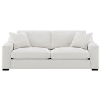 Ashlyn - Fabric Upholstered Track Arm Sofa - Sand