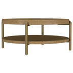 Arini - Round Coffee Table With Storage Shelf