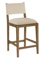 Avon - Linen Textured Performance Fabric Counter Stool