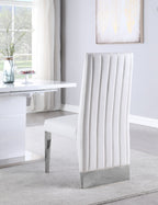 Porsha - Dining Chair (Set of 2) - Chrome Base