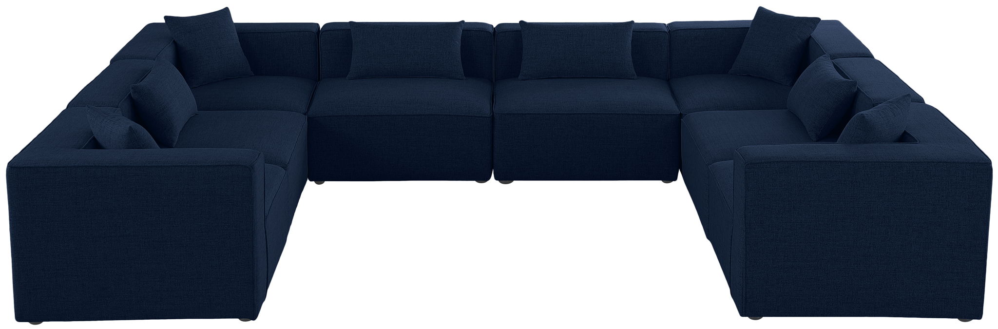 Cube - Linen 8 Piece Modular Sectional