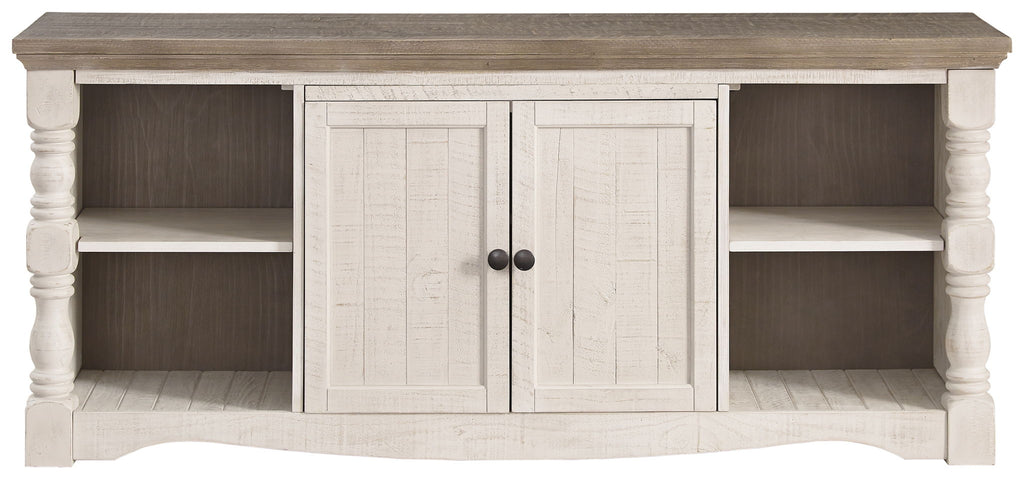 Havalance - Extra Large TV Stand - 2 Doors - Brown / Beige