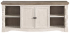 Havalance - Extra Large TV Stand - 2 Doors - Brown / Beige