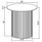 Rowena - Round Sintered Stone Table