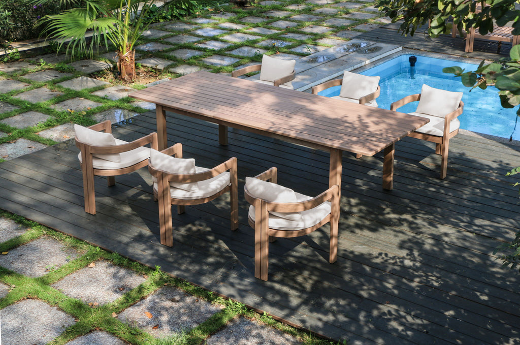 Newport - Water Resistant Fabric Upholstered Outdoor Patio Dining Chair