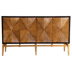 Zira - Wood Parquet Storage Accent Cabinet