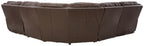 Dunleith - 5-Piece Power Reclining Sectional - Chocolate