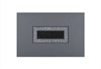 Monaco - Rectangular Bar Table And 4 Bar Stools - Dark Gray