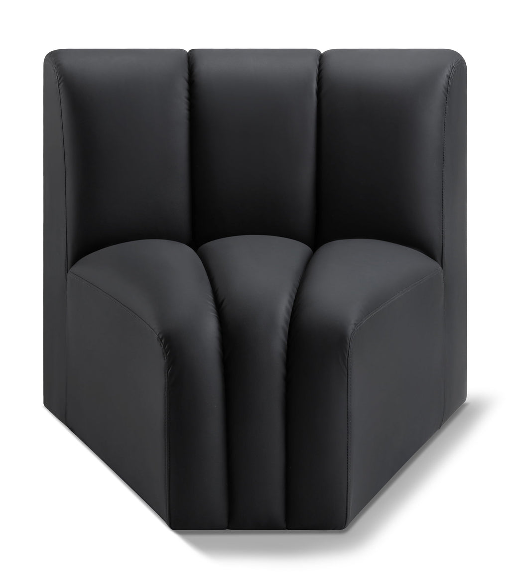 Arc - Faux Leather Curved Corner Chair