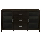 Lewes - 2 Door Engineered Wood TV Stand - Cappuccino