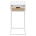 Amherst - 1-Drawer Radio Weave Cane Metal Side Table
