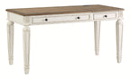Realyn - Home Office Lift Top Desk - White / Brown
