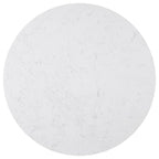 Sherry - Round Marble Top Dining Table - Rustic Espresso
