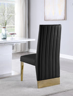 Porsha - Dining Chair (Set of 2) - Gold Base